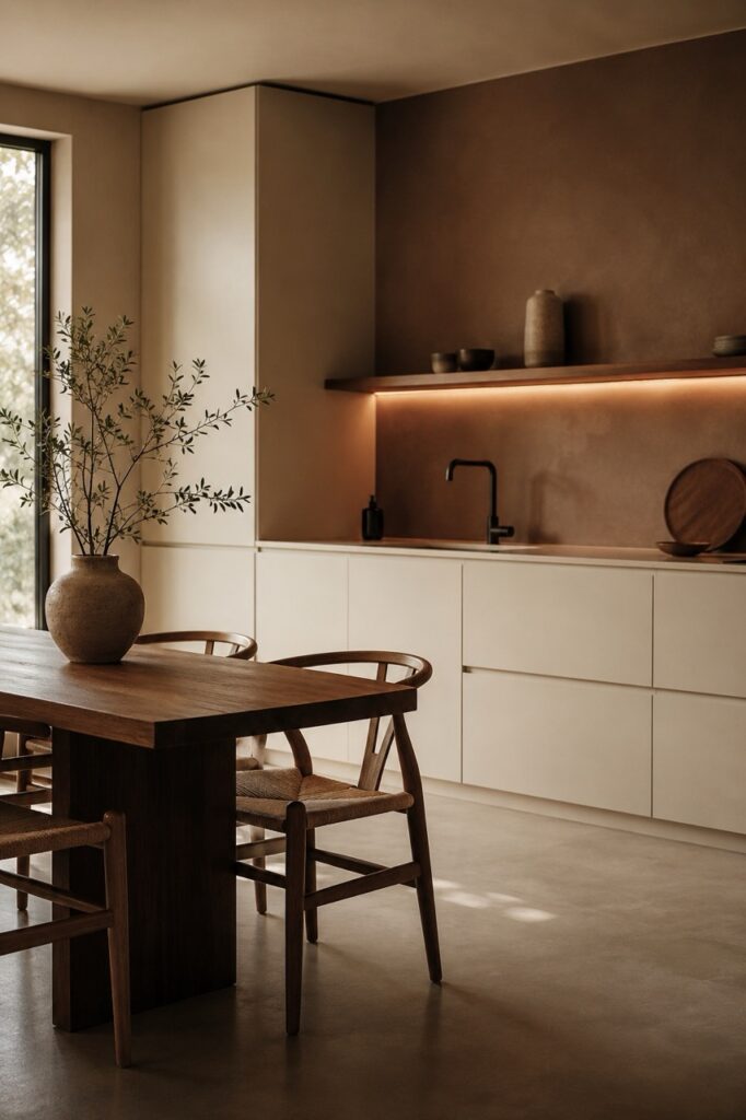 moderne-kueche-trendfarben-mocca-akzentwand